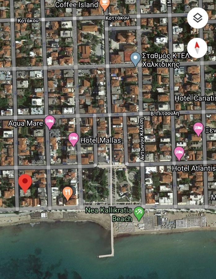 Cozy & Cool Apartment N1 30M From Sea Nea Kallikrateia Luaran gambar